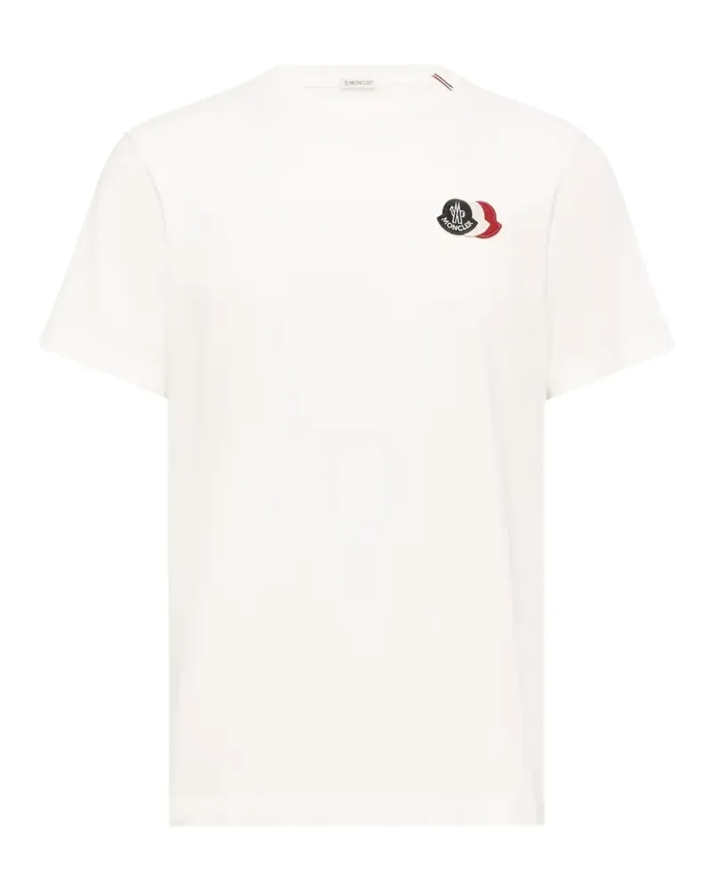 Moncler logo-patch T-shirt - Weiß Weiß