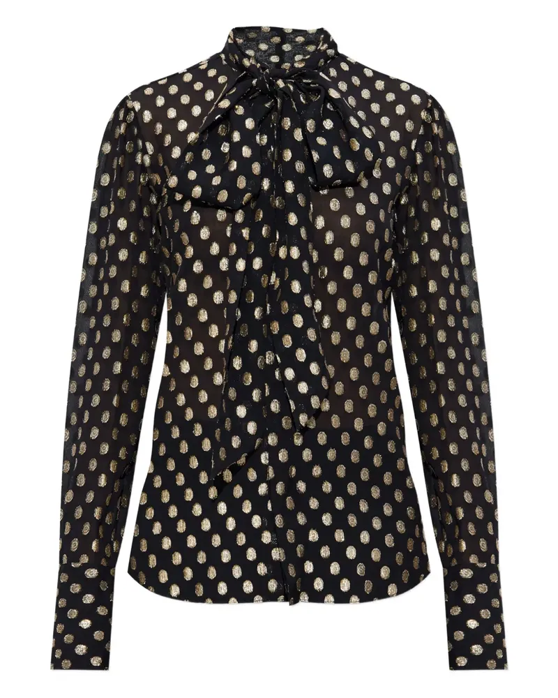 Dsquared2 polka-dot tie shirt - Schwarz Schwarz