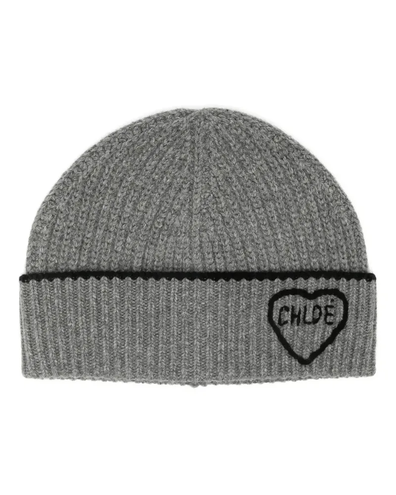 Chloé Encoeur beanie hat - Grau Grau
