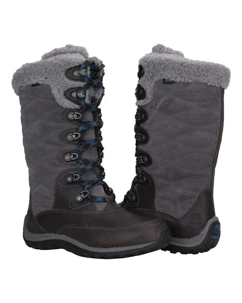 Timberland Earthkeepers quilted shearling-trim boots - Grau Grau