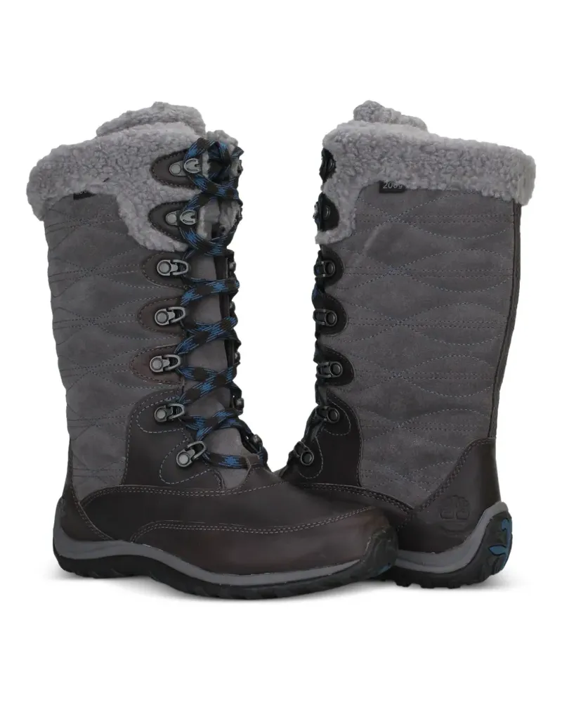 Timberland Earthkeepers quilted shearling-trim boots - Grau Grau