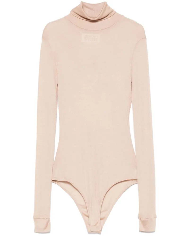 Maison Margiela Body mit Logo aus vier Nähten - Nude Nude