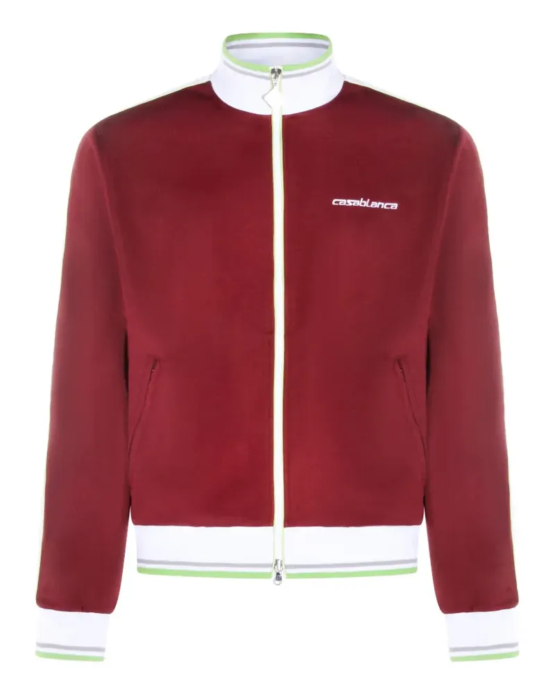 Casablanca Paris embroidered-logo sweatshirt - Rot Rot