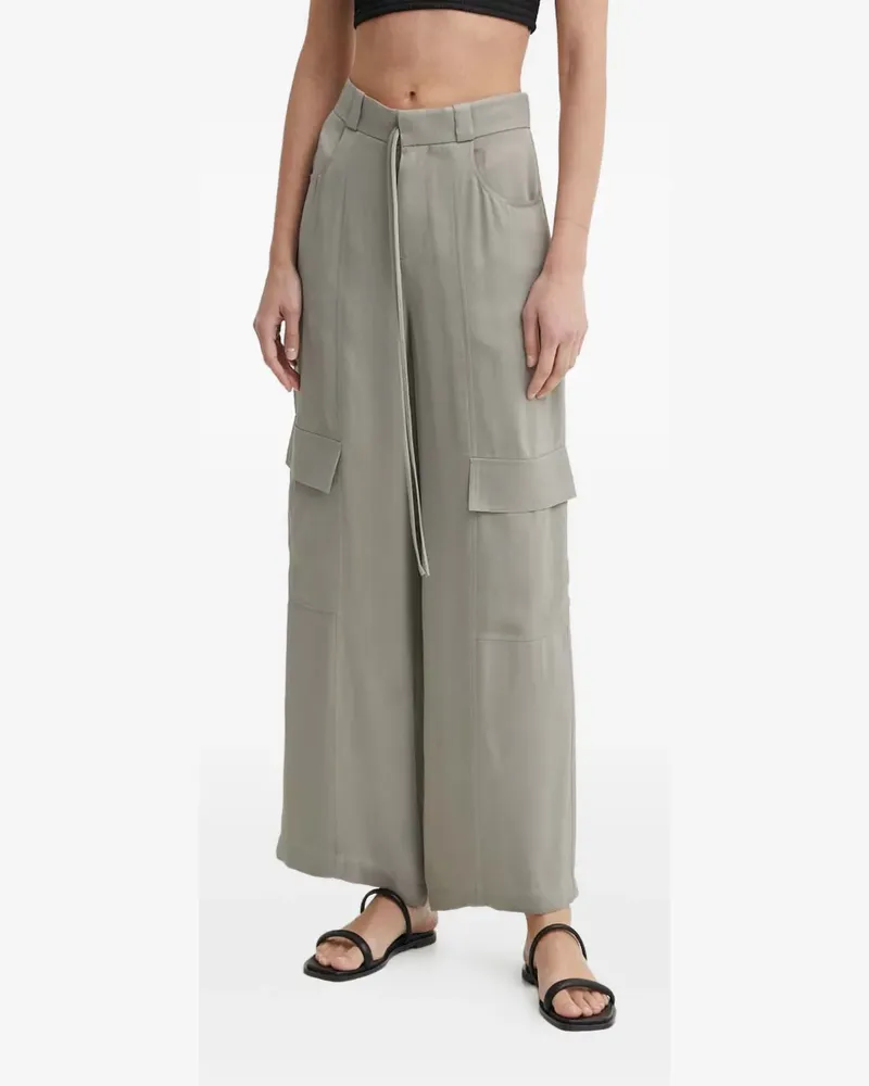 AERON cargo pocket wide-leg trousers - Grün Grün