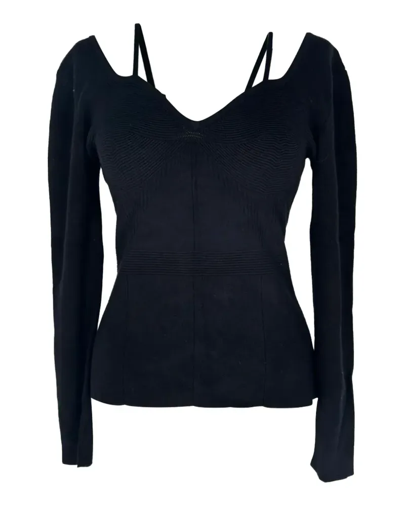 Altuzarra sweetheart neckline shoulder-strap sweater - Schwarz Schwarz