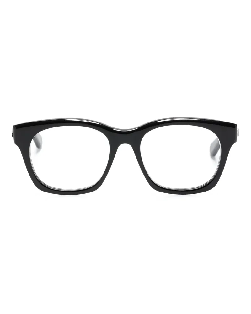 Chloé Eckige Brille mit Logo-Prägung - Schwarz Schwarz