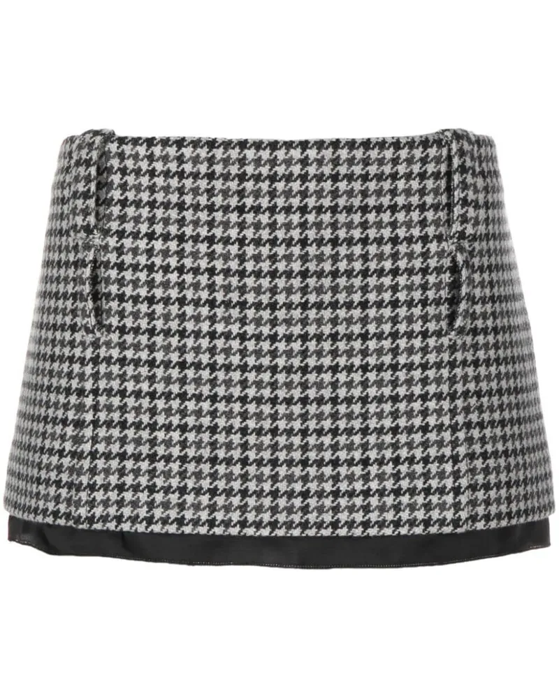 Miu Miu Mantel mit Hahnentrittmuster - Grau Grau