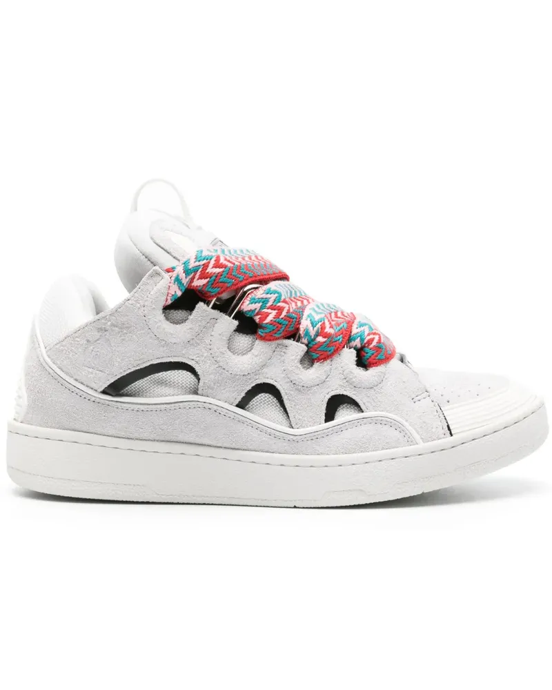 Lanvin Curb Sneakers mit Einsätzen aus Wildleder - Grau Grau