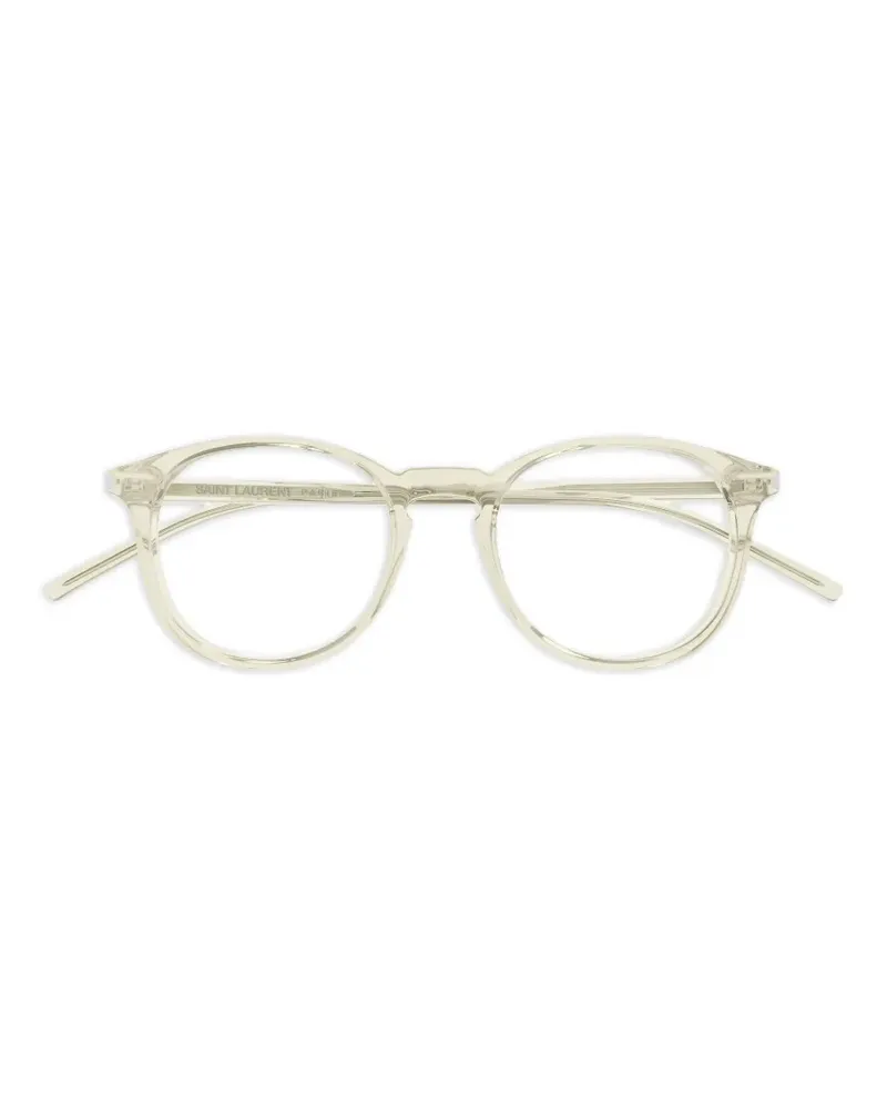 Saint Laurent Brille mit ovalem Gestell - Nude Nude