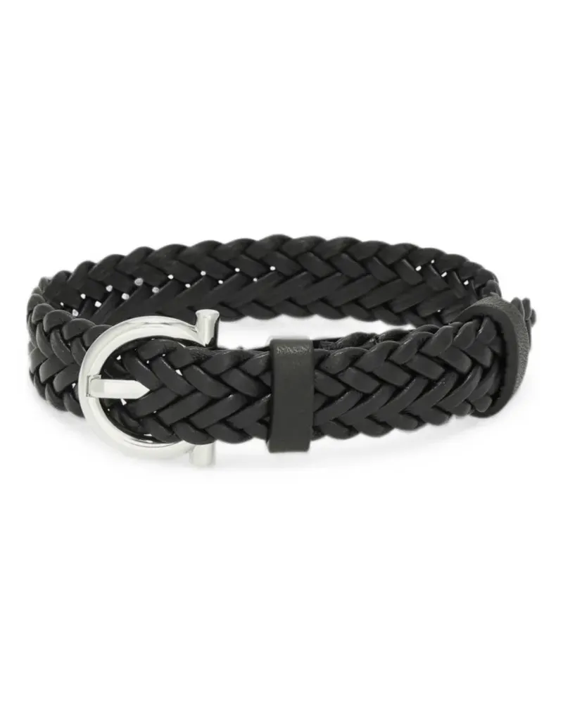 Ferragamo Armband mit Gancini-Verschluss - Schwarz Schwarz