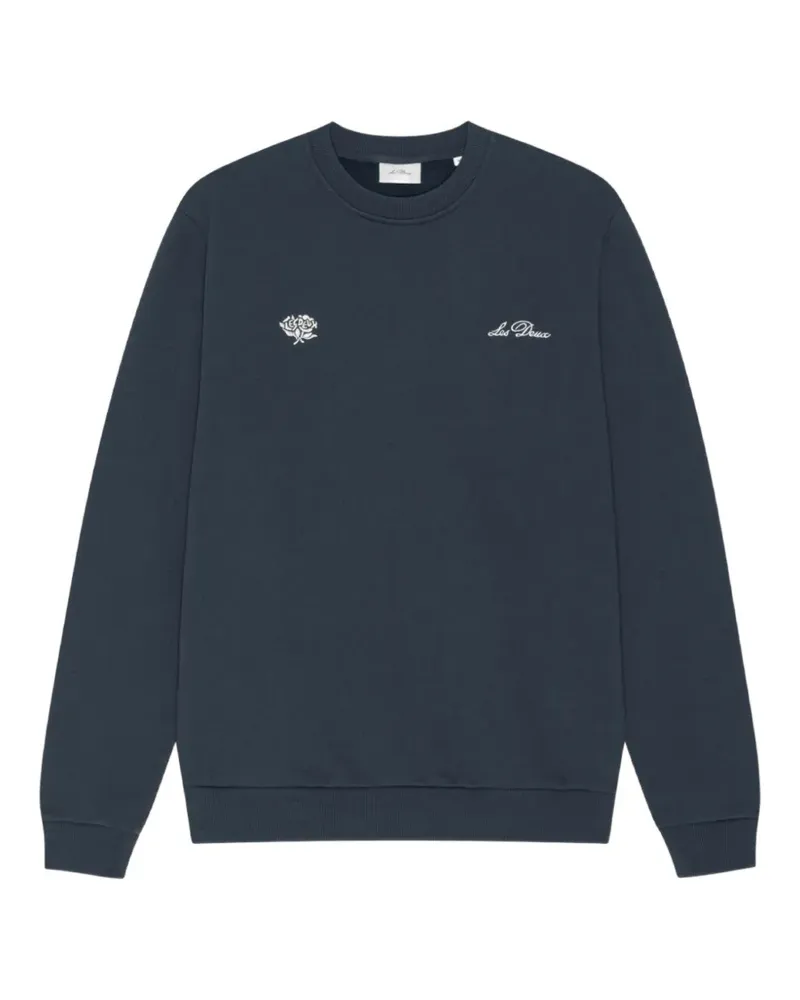 LES DEUX logo-embroidered sweatshirt - Blau Blau