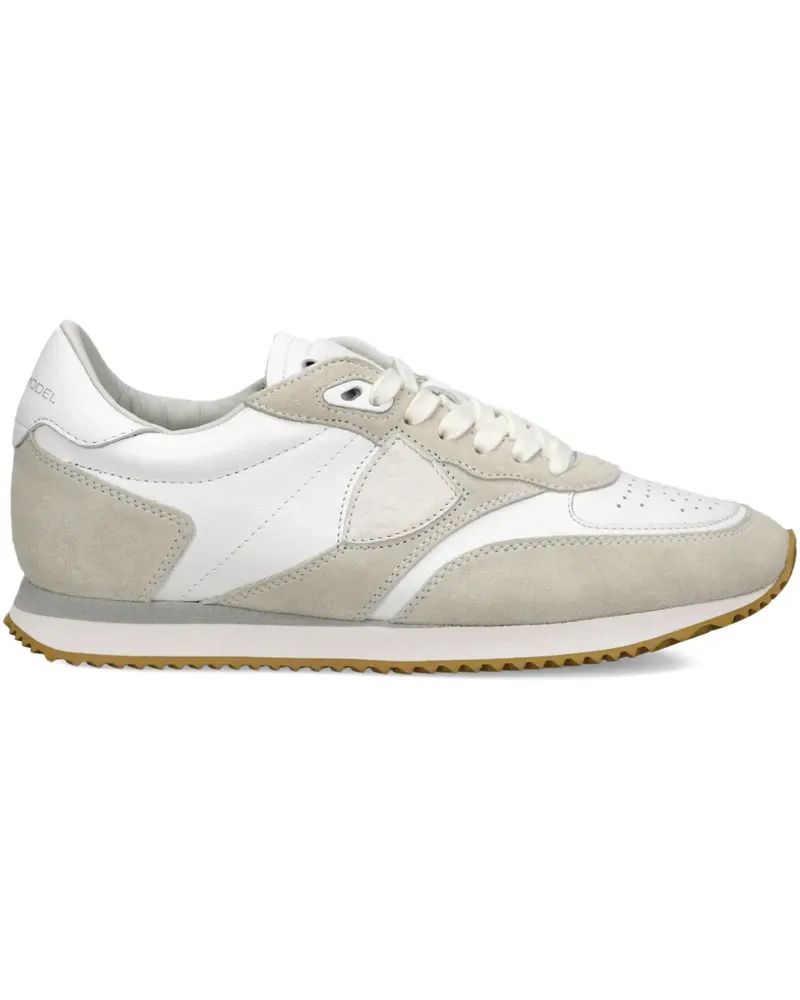 Philippe Model Perforierte Blville Sneakers - Weiß Weiß