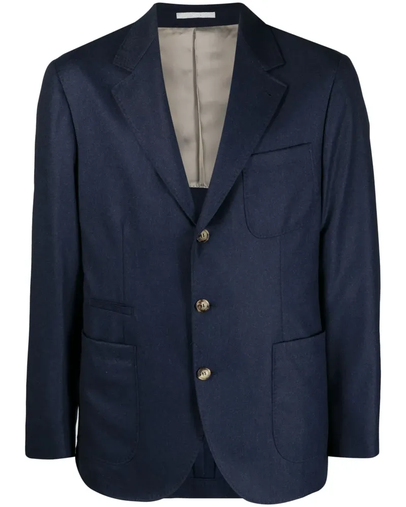 Brunello Cucinelli Klassisches Sakko - Blau Blau