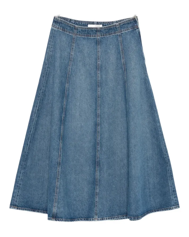 Ulla Johnson Uma panelled denim midi skirt - Blau Blau