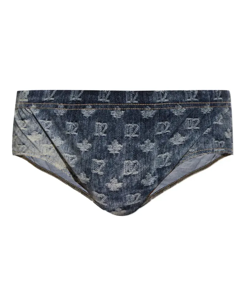Dsquared2 Monogram swim briefs - Blau Blau