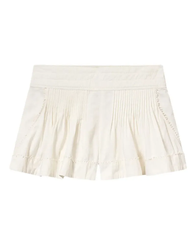 Isabel Marant Plissierte Shorts aus Cybila-Spitze - Nude Nude