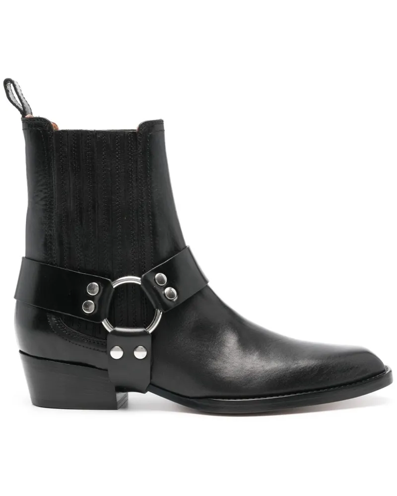 Paris Texas Flache Helena Stiefel - Schwarz Schwarz