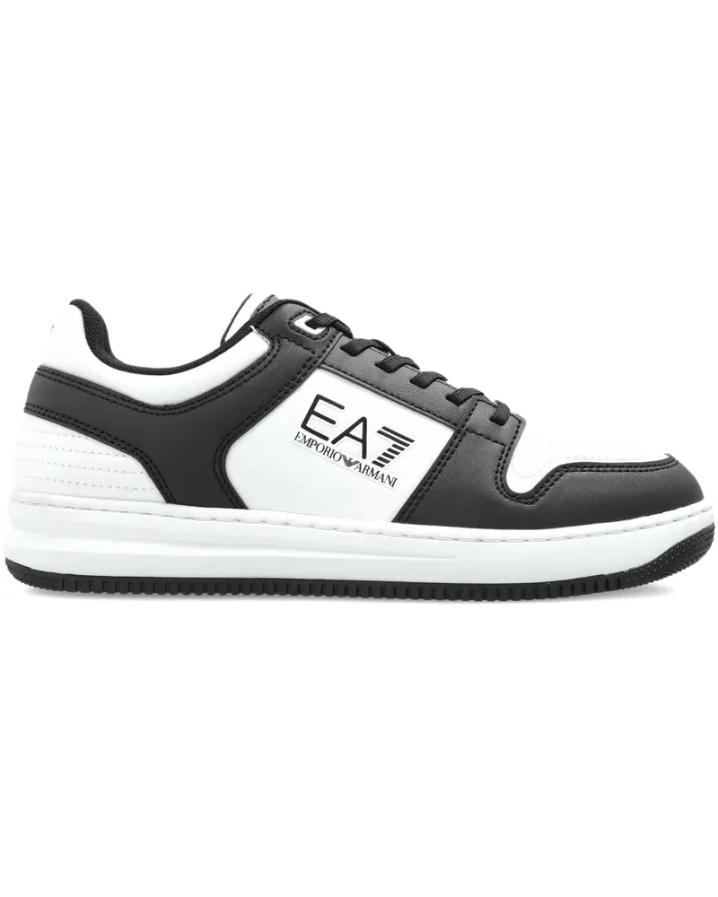 EA7 Slasher Sneakers mit Logo - Weiß Weiß