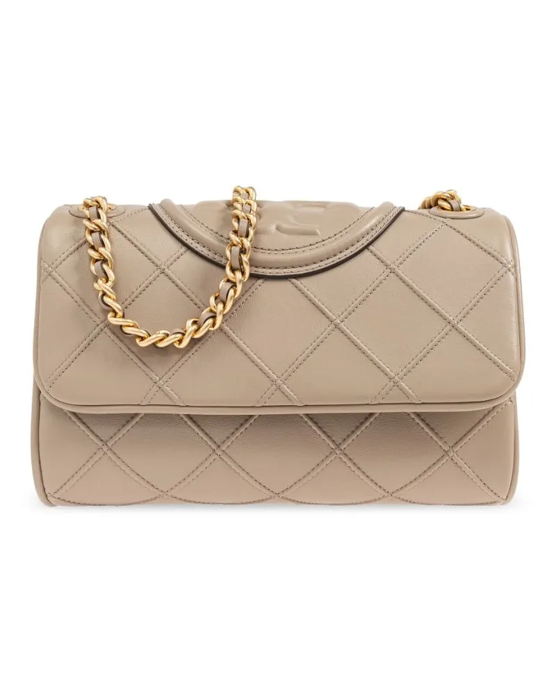 Tory Burch Kleine Fleming Schultertasche - Nude Nude