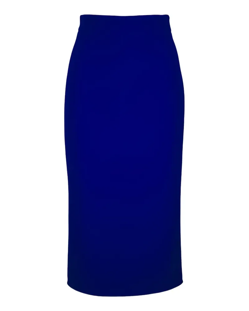 Akris wool-crepe skirt - Blau Blau