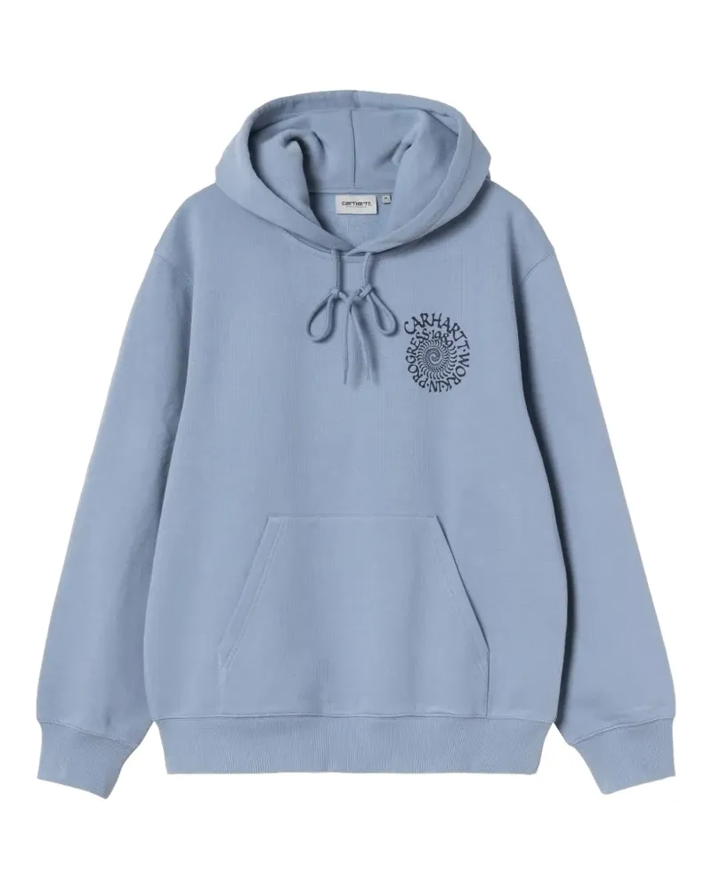 Carhartt WIP spiral-print hoodie - Blau Blau