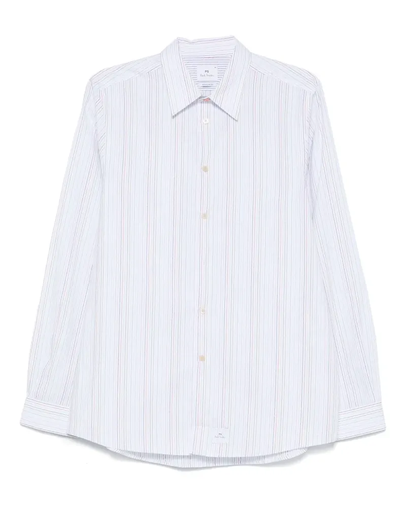 Paul Smith Gestreiftes Hemd - Weiß Weiß