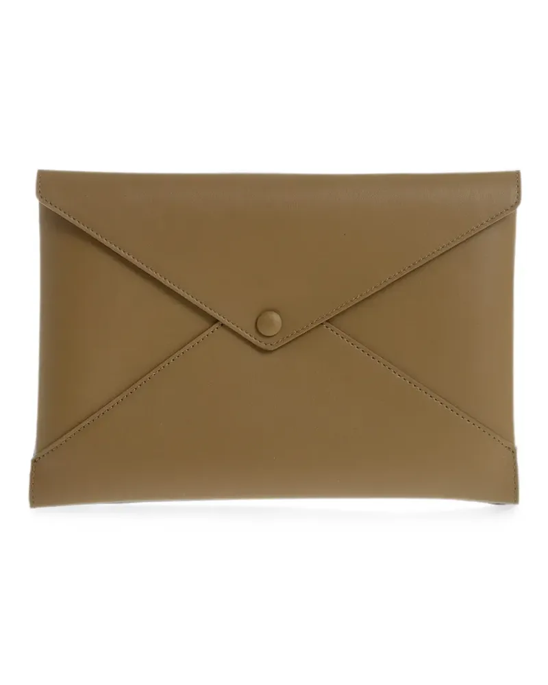 IL BISONTE Titania envelope clutch bag - Nude Nude