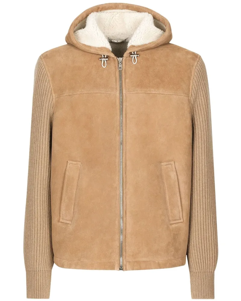 Dolce & Gabbana Jacke mit Kapuze - Nude Nude