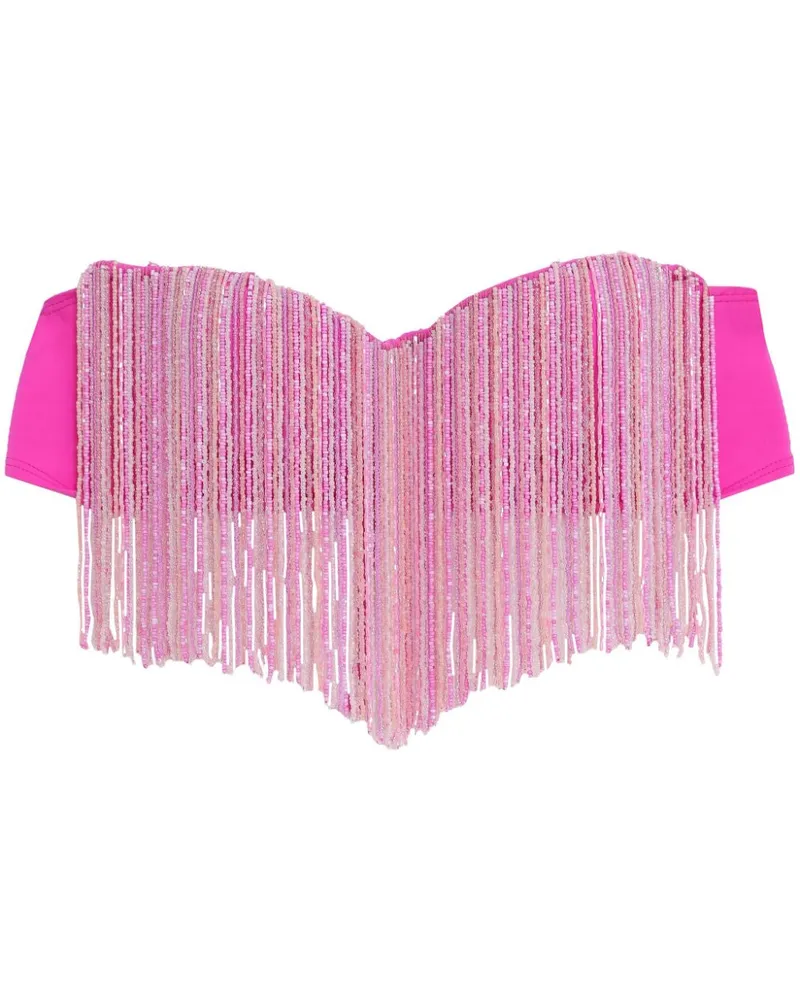 Amir Slama Schulterfreies Cropped-Top - Rosa Rosa