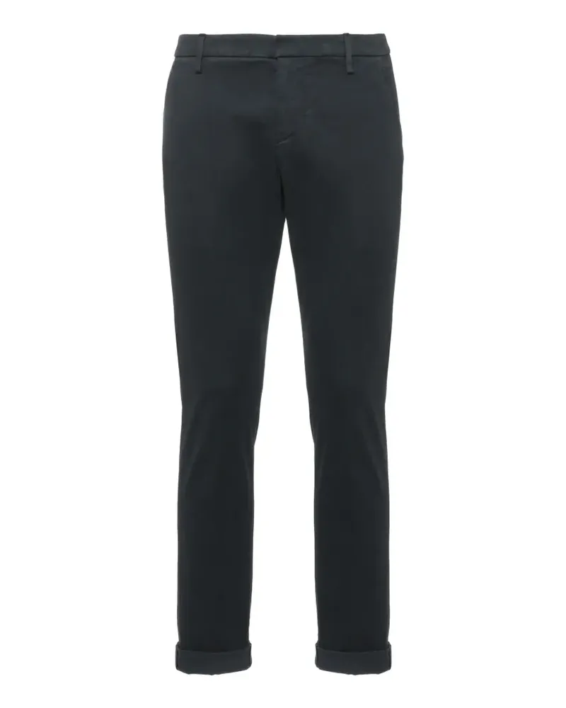 Dondup logo-plaque turn-up trousers - Grau Grau