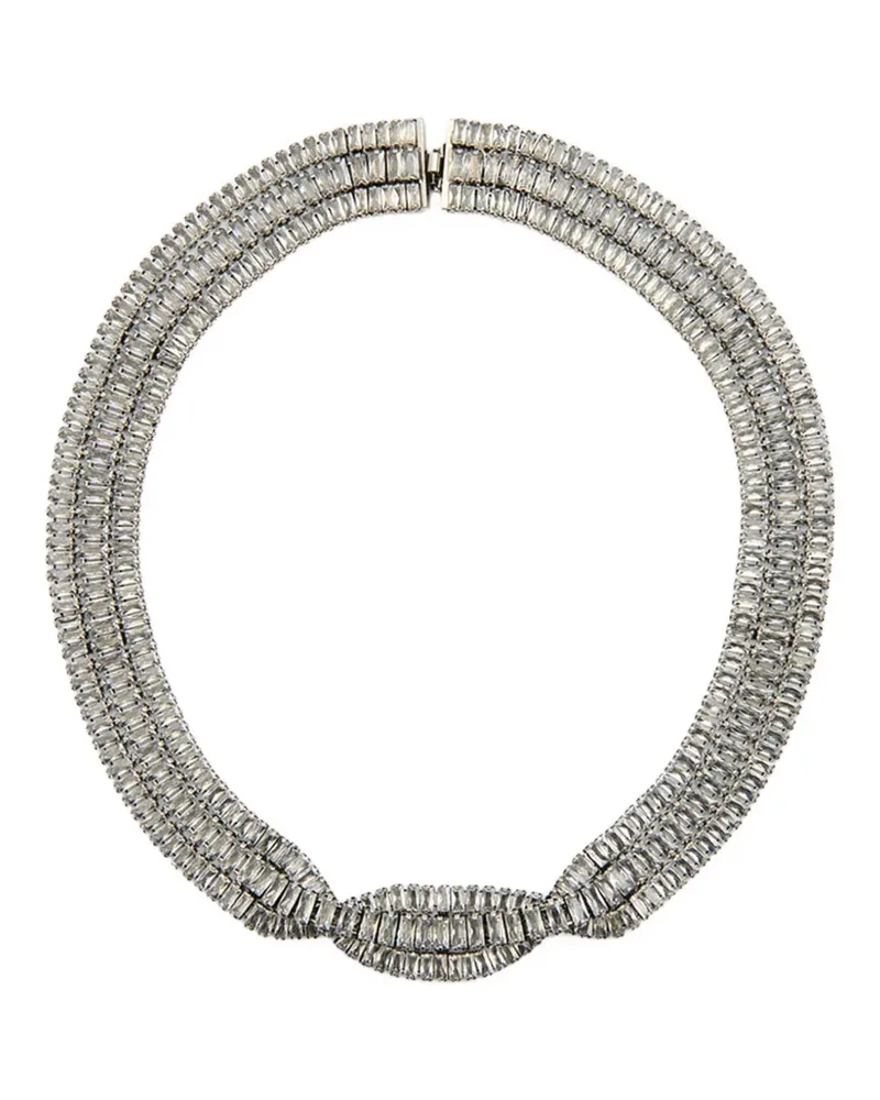 Isabel Marant Cara Choker mit Kristallverzierung - Silber Silber