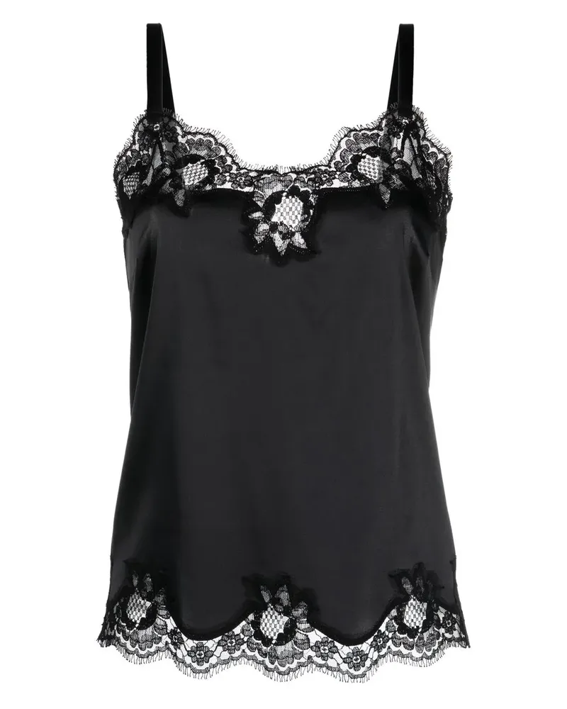Dolce & Gabbana Camisole-Top mit Spitzenbesatz - Schwarz Schwarz