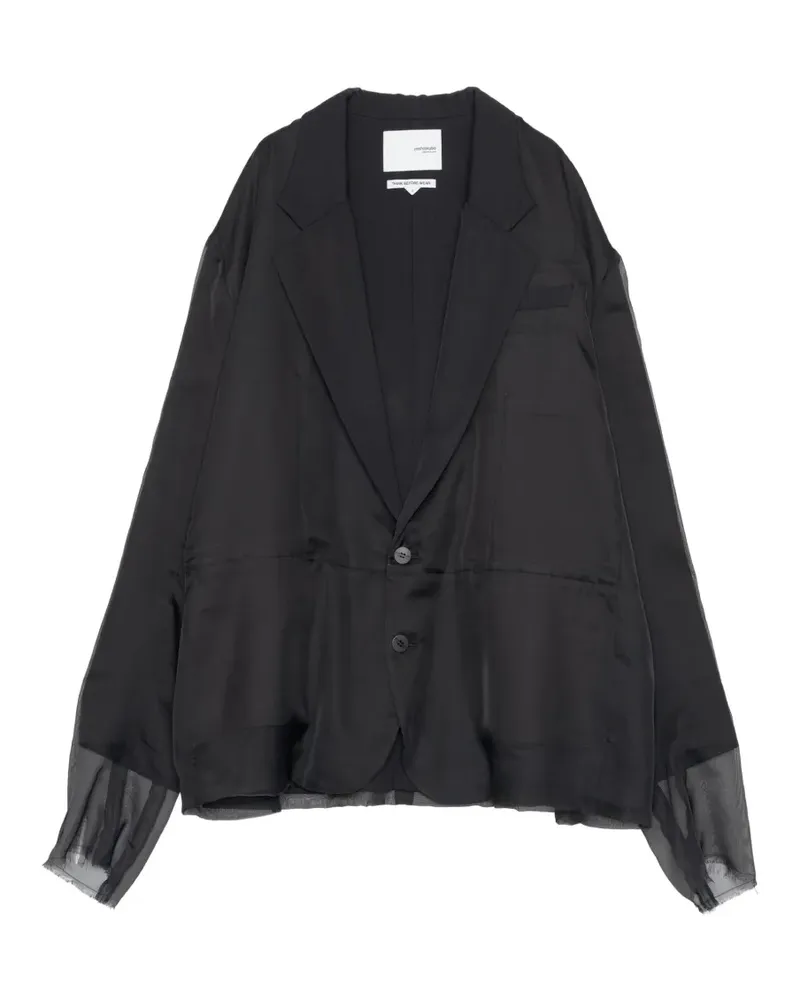 Yoshio Kubo notched-lapel blazer - Schwarz Schwarz