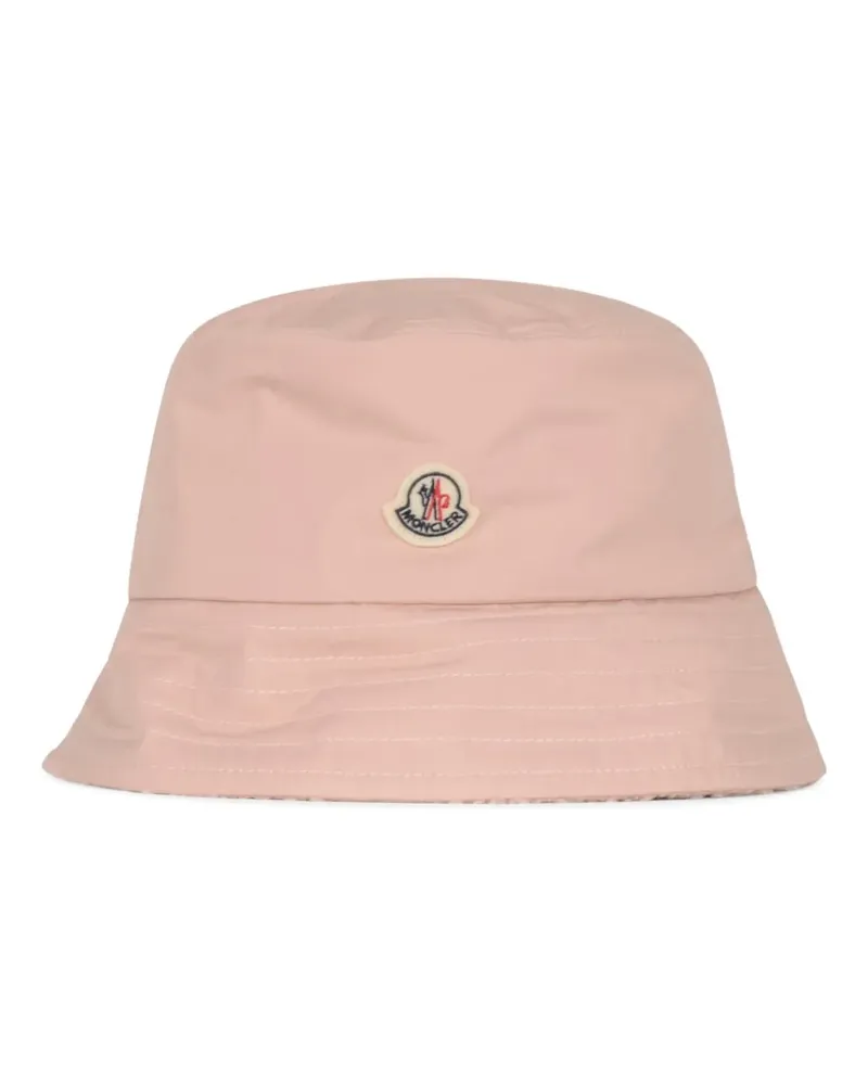 Moncler Fischerhut mit Logo-Patch - Rosa Rosa