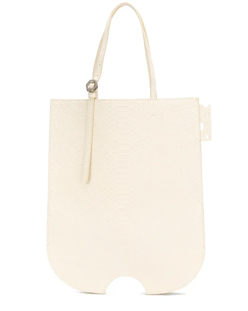 OFF-WHITE Shopper mit Kroko-Effekt - Nude Nude