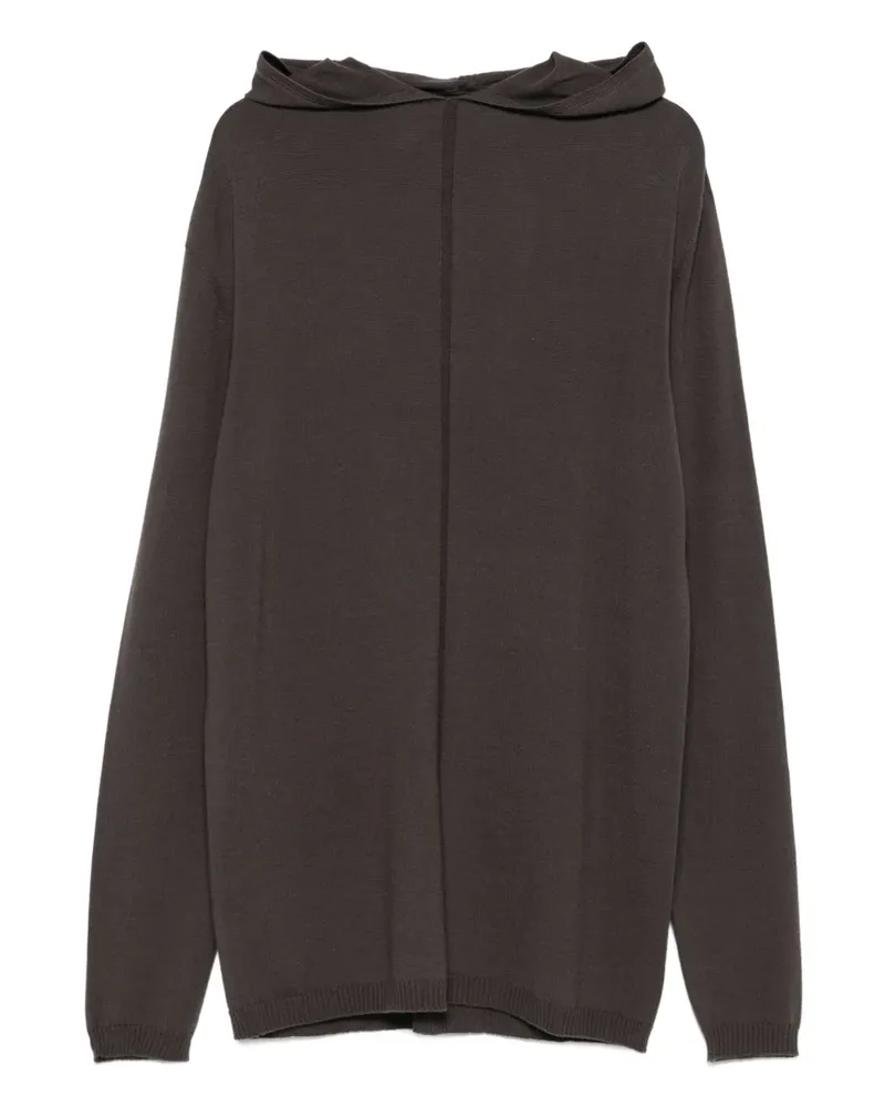Rick Owens Hoodie aus Wolle - Braun Braun