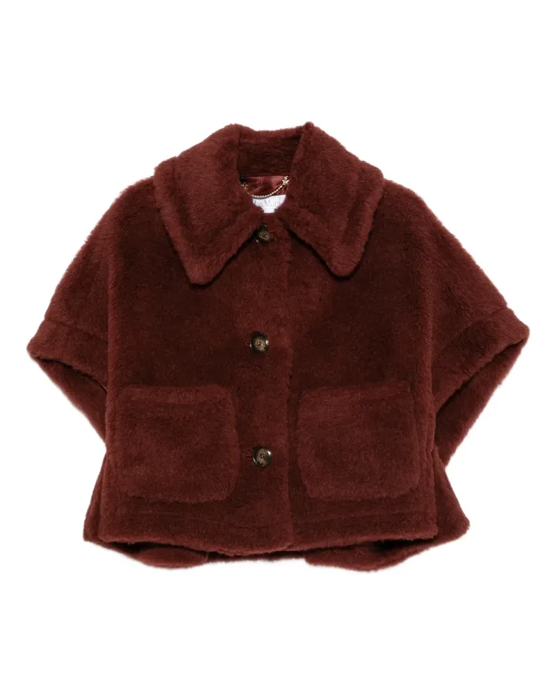 Max Mara Geknöpftes New Terzo Cape - Braun Braun