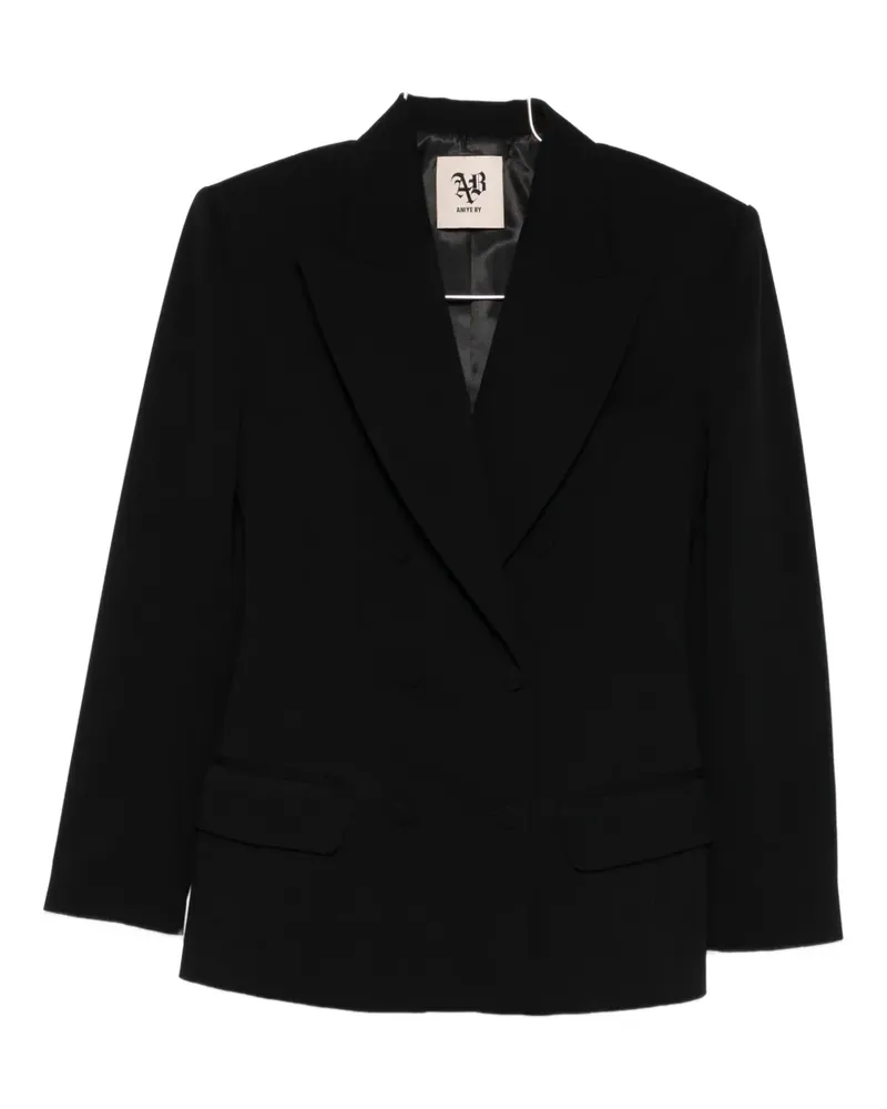 Aniye By Doppelreihiger Blazer - Schwarz Schwarz