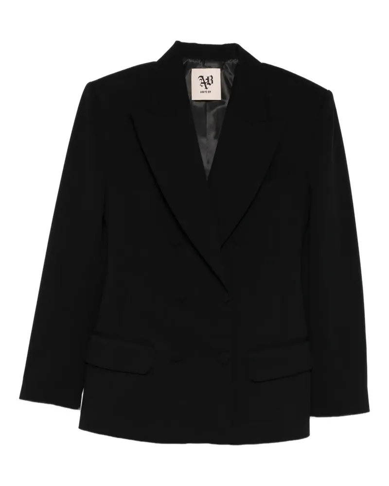 Aniye By Doppelreihiger Blazer - Schwarz Schwarz