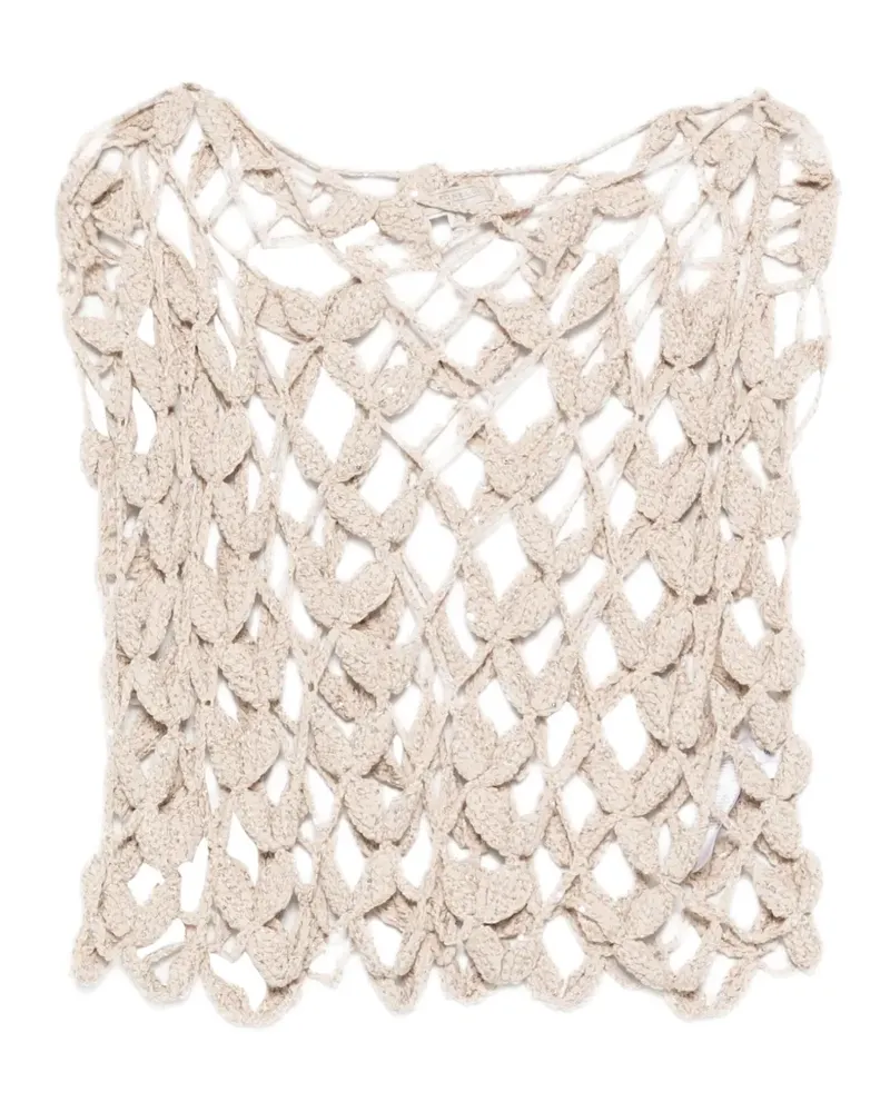 Antonelli Firenze crochet knit top - Nude Nude