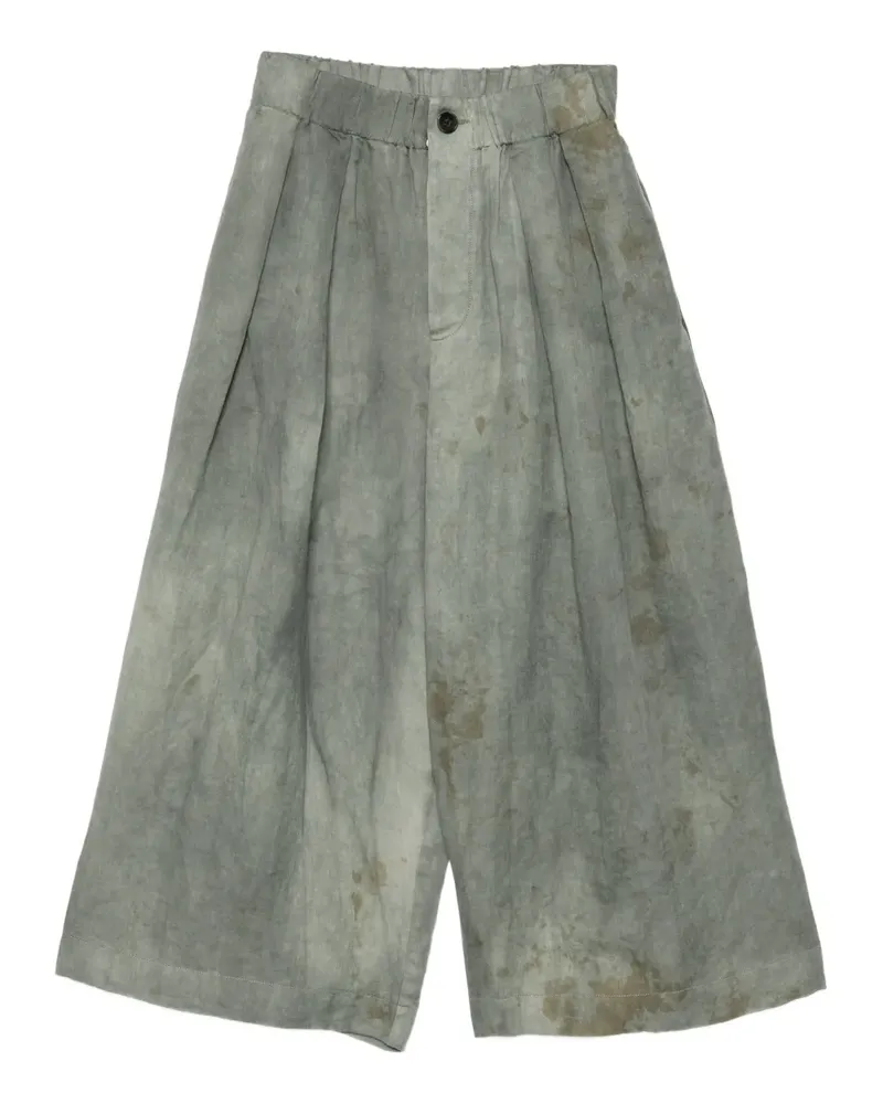 Uma Wang Ausgestellte Hose mit Falten - Blau Blau