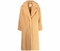 Mantel aus Faux Fur - Nude