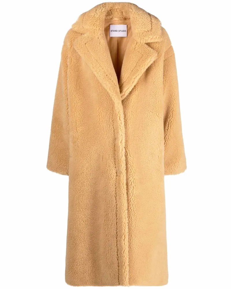 STAND Mantel aus Faux Fur - Nude Nude