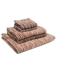 Missoni Home Gestreifte Billy Badetücher (5er-Set Braun