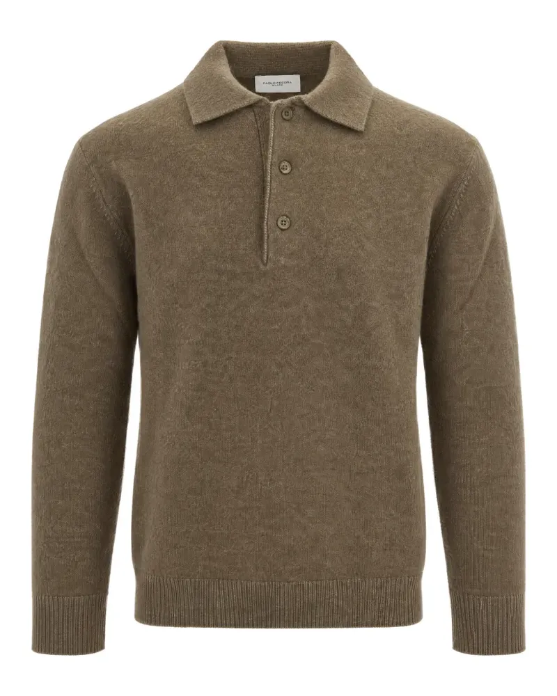 Paolo Pecora Milano Pullover mit Polokragen - Braun Braun