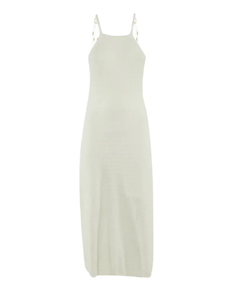 Sandro Midikleid mit Perlen - Nude Nude