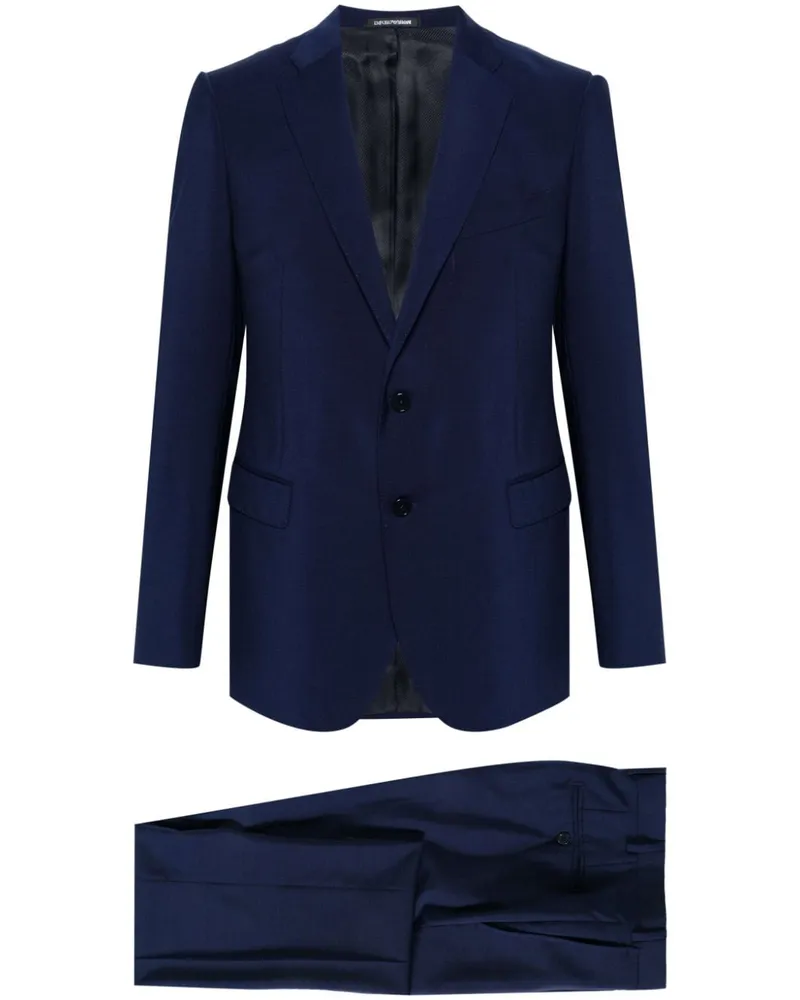 Emporio Armani Einreihiger Anzug Blue