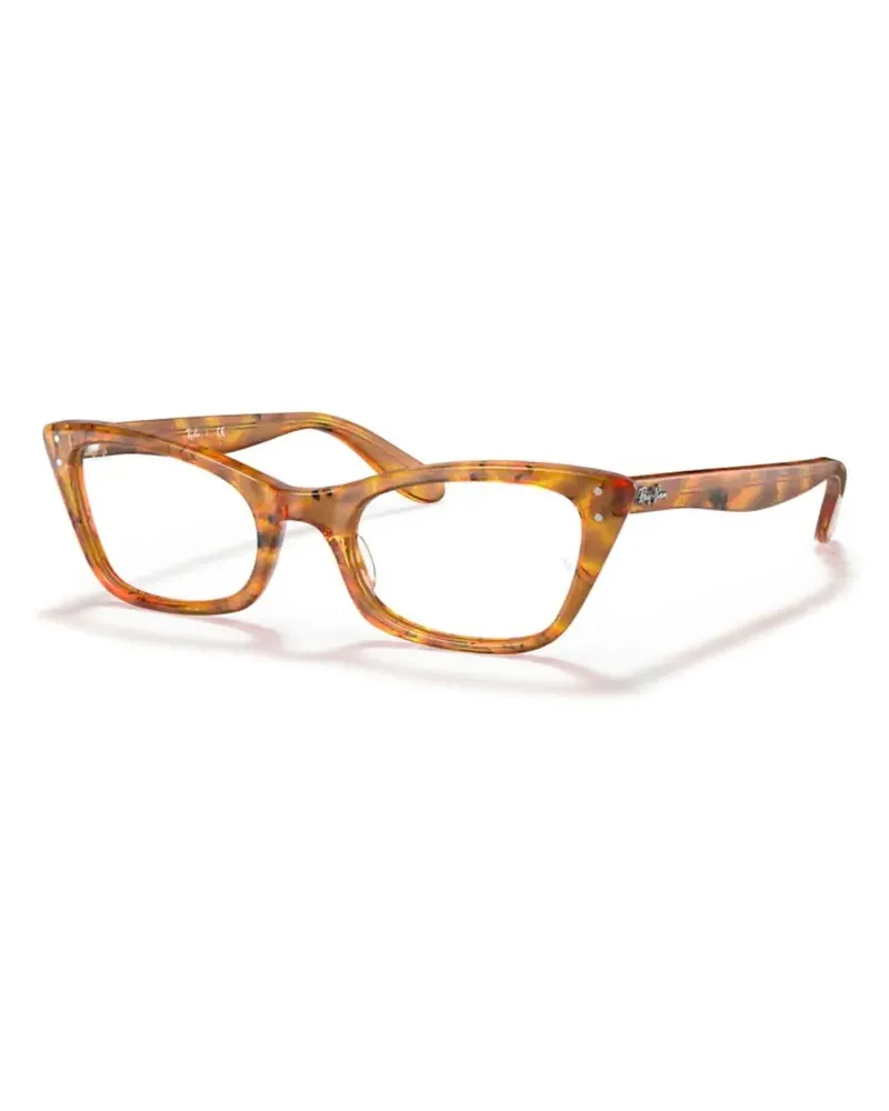 Ray Ban Brille mit geometrischem Gestell - Braun Braun