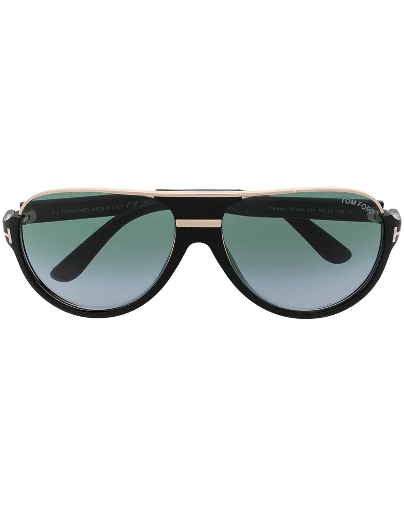 Tom Ford Getönte Pilotenbrille - Schwarz Schwarz