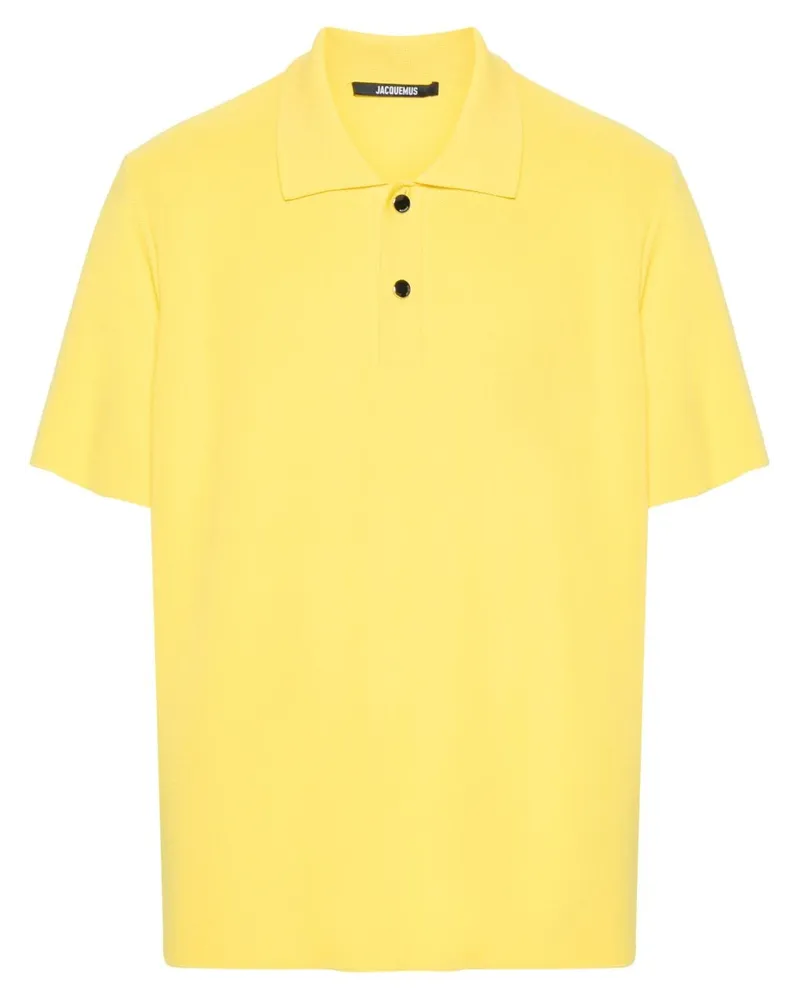 Jacquemus Le Polo Maille Poloshirt Gelb